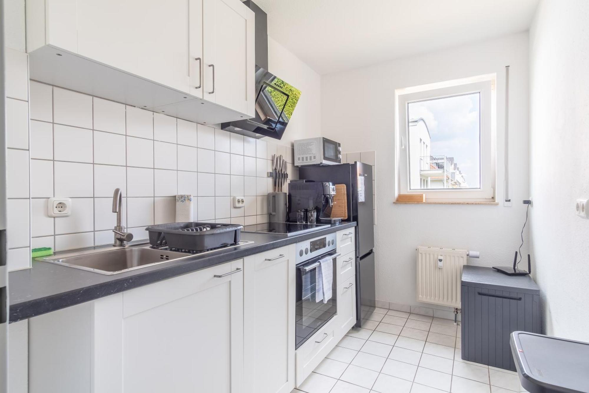 Arbeitsplatz, Balkon, Tiefgarage Naehe Neue Messe Apartment Leipzig Exterior foto